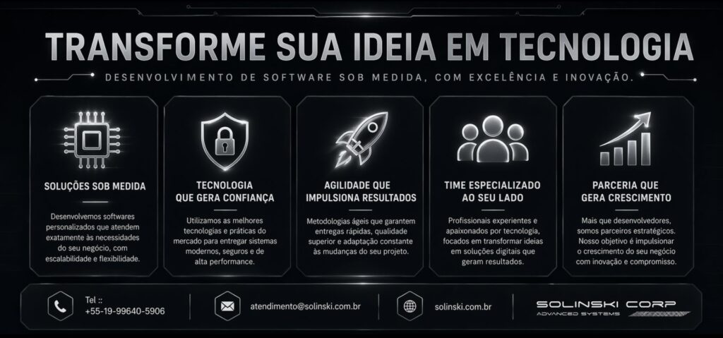 Transforme Sua Ideia em Tecnologia